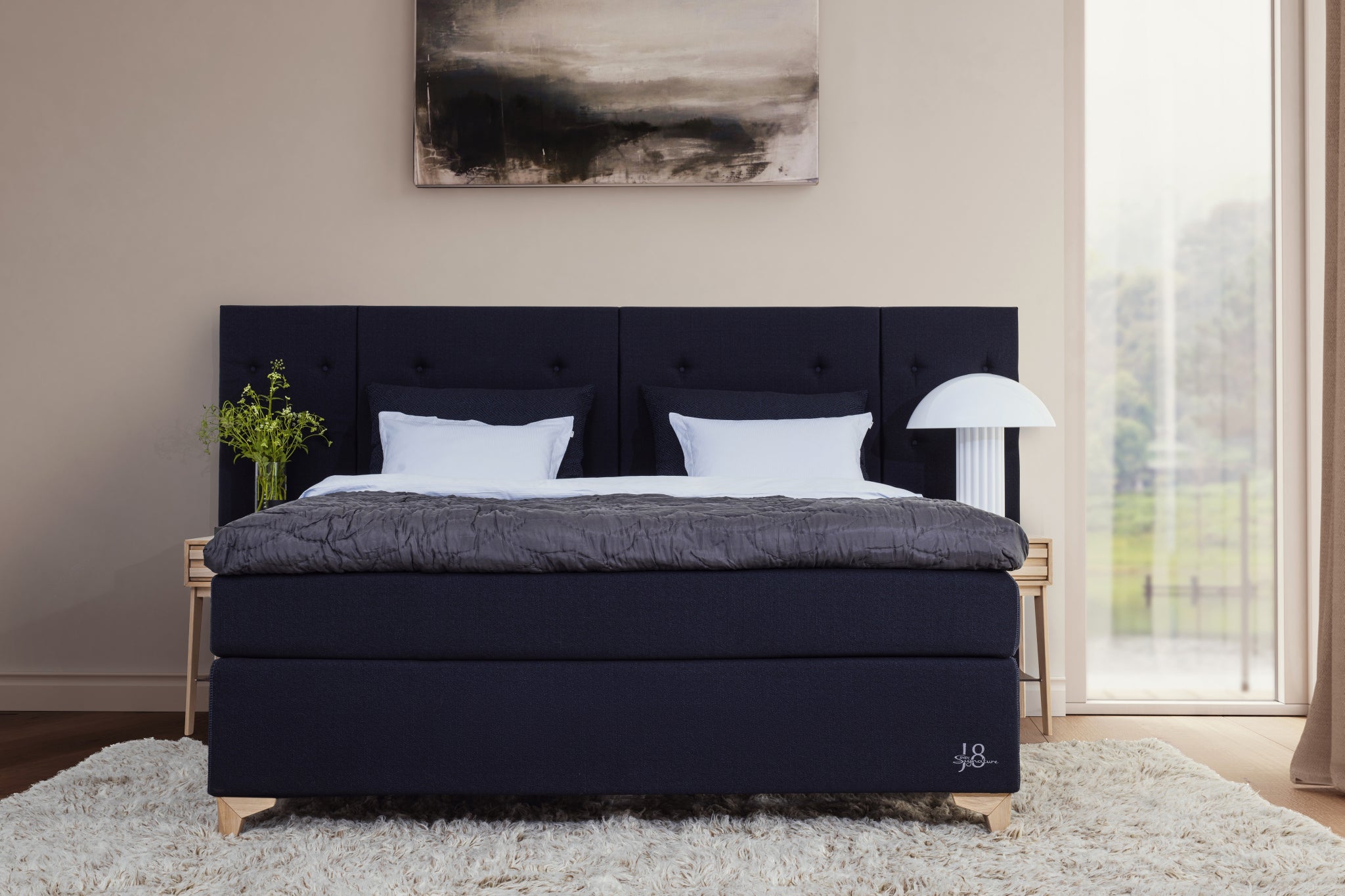 Scandinavian Bed Jensen Store Navy