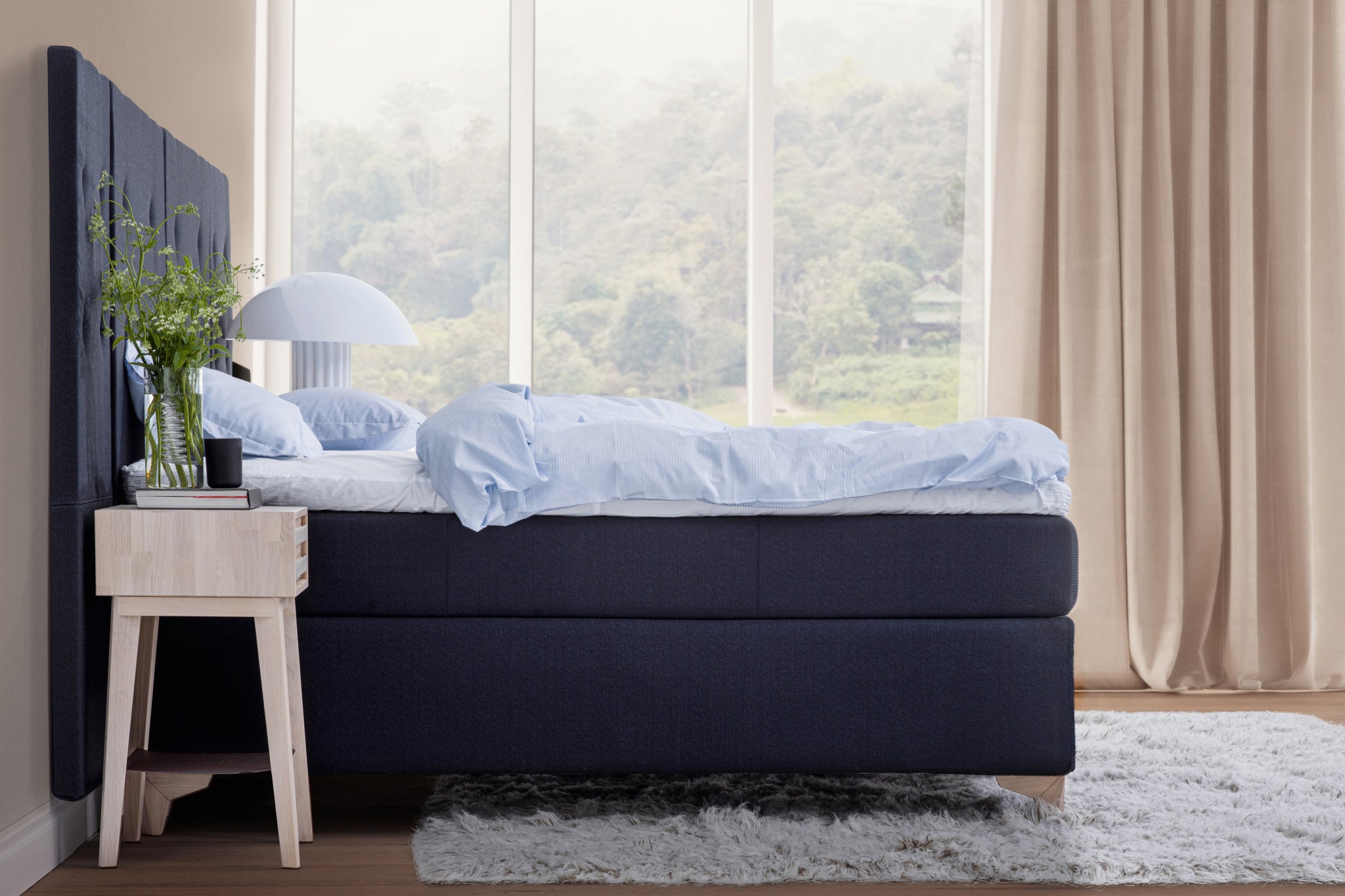 Jensen Store Scandinavian King Bed nordic furniture navy