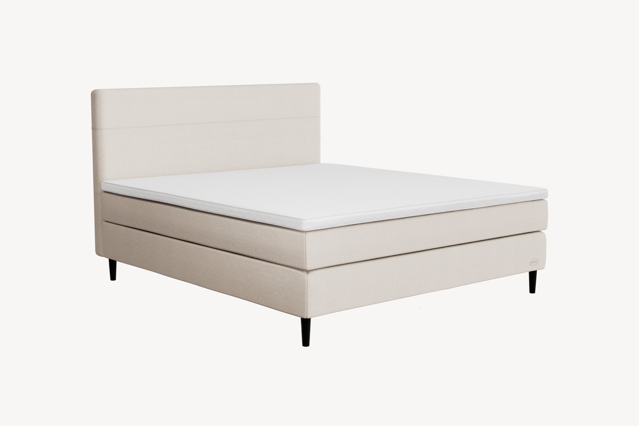 Scandinavian premium bed with double spring system and Sleep I topper