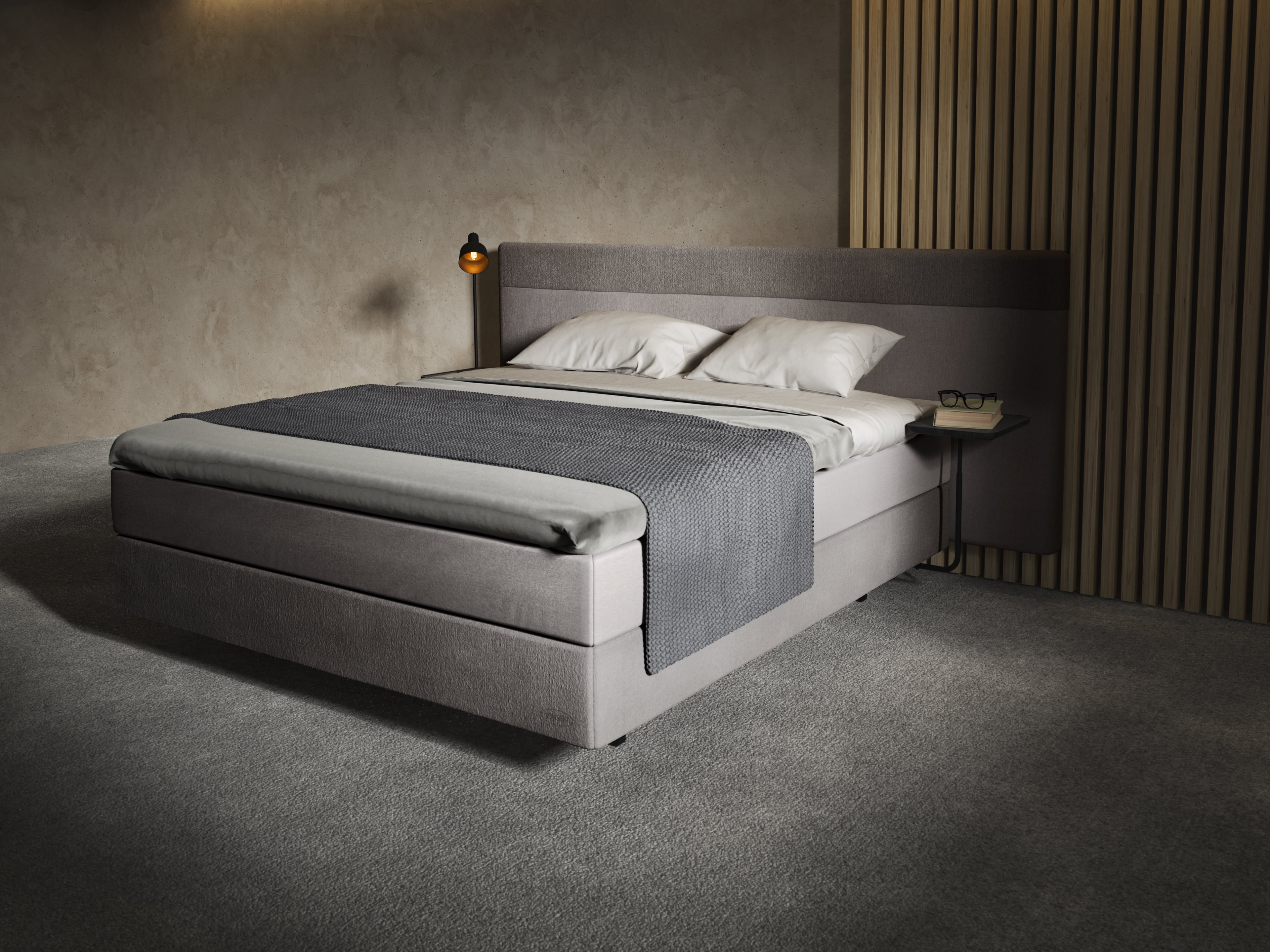 Luxury bed grey jensen bed
