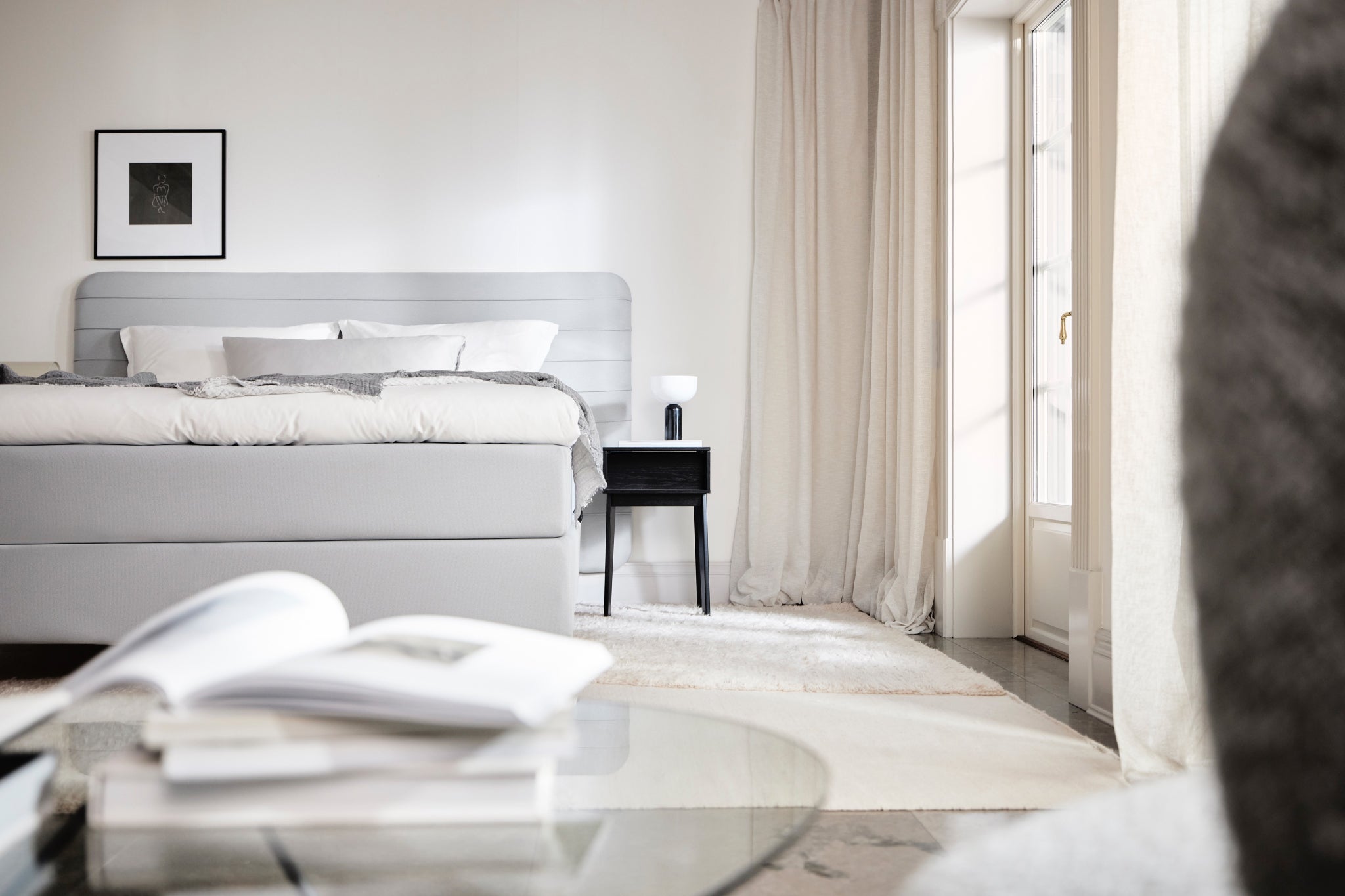 Jensen Scandinavian Bed Nordic Aesthetic Bedroom