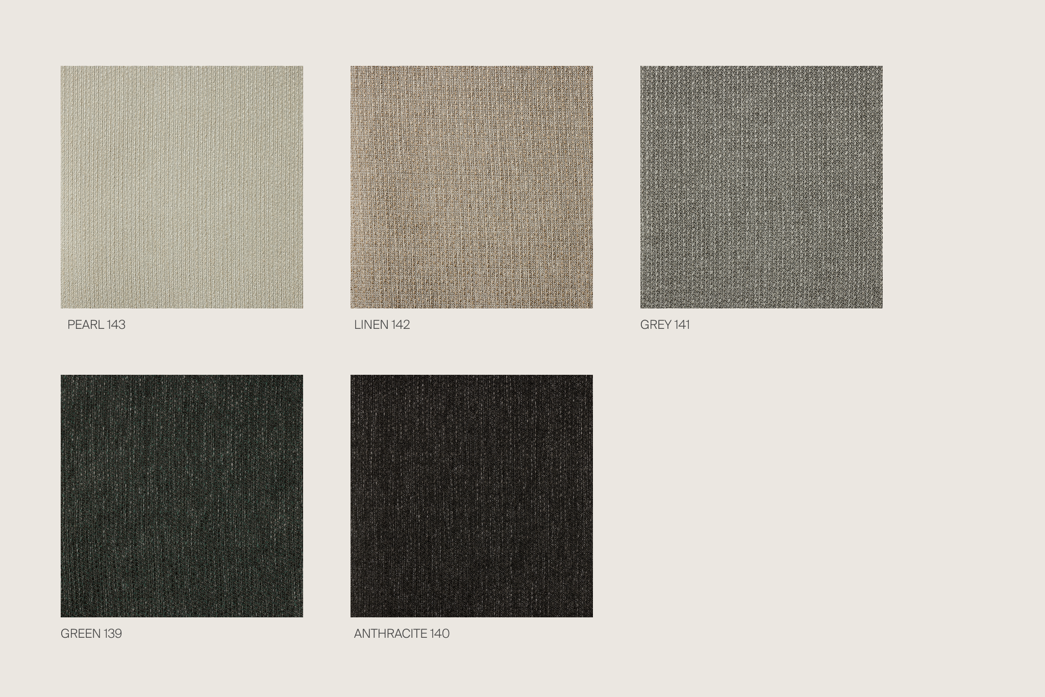Signature J4 Continental nordic textile colors