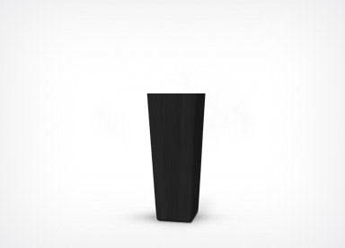 Quadrangular Legs - Black 14cm.