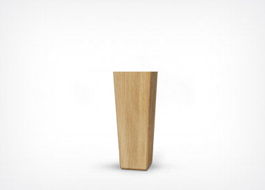 Quadrangular Legs - Oak 14cm.