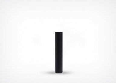 Round Slim Legs - Black Steel 14cm.