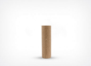 Round Slim Legs - Oak 14cm.