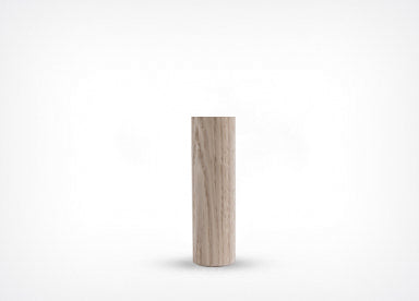 Round Slim Legs - White Washed Oak 14cm.