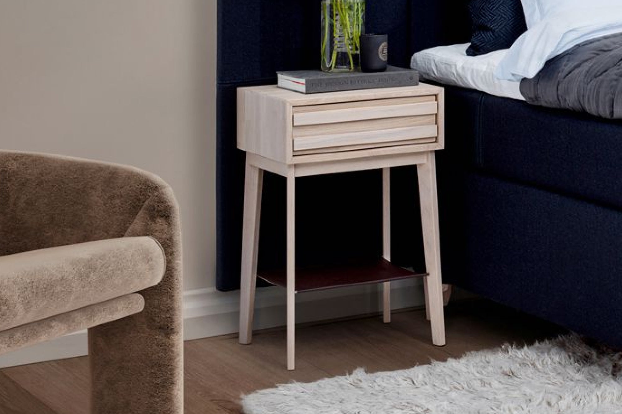 Eicon Tall Bedside Table